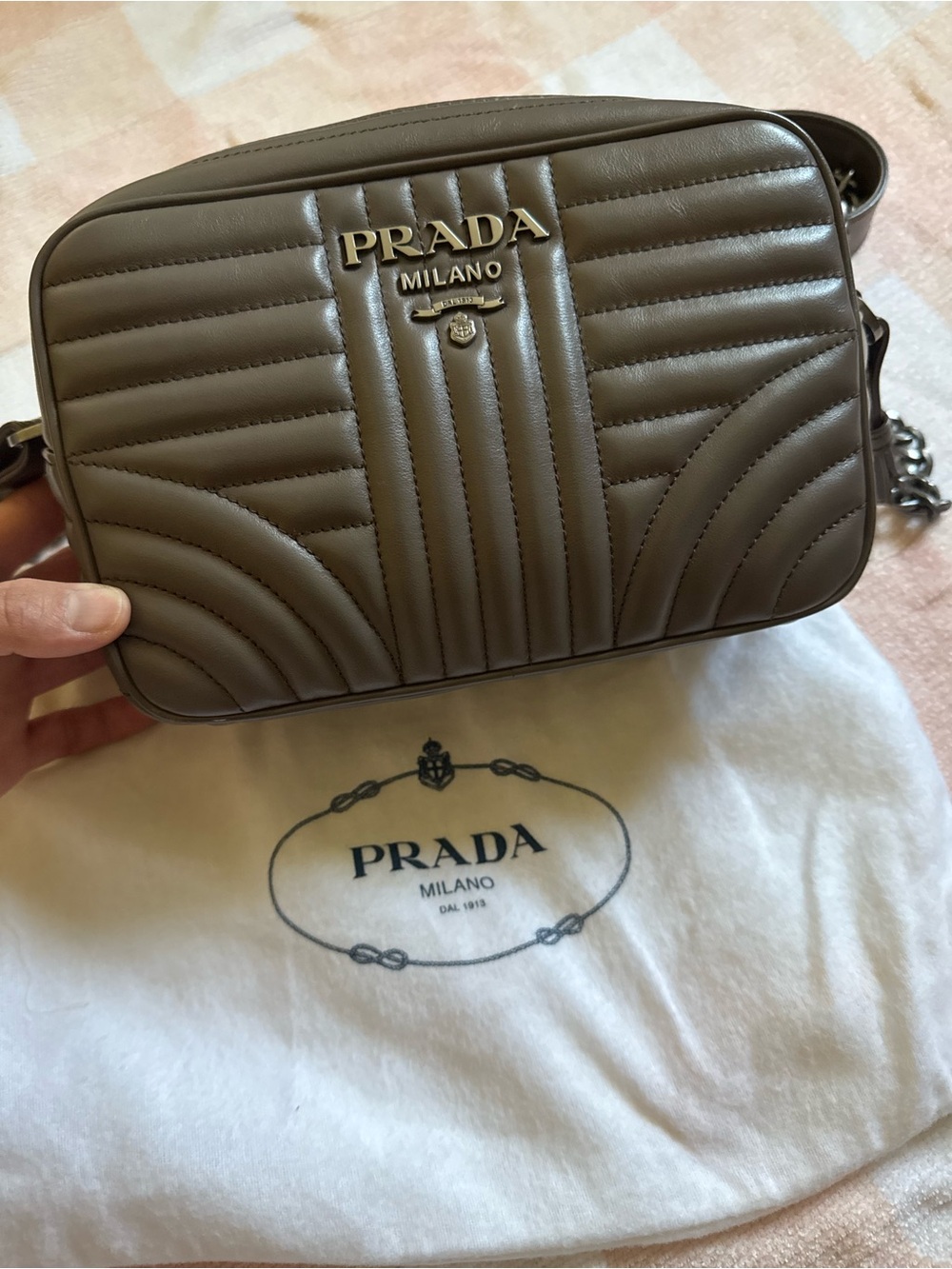 Prada Quilted Leather Crossbody Bag